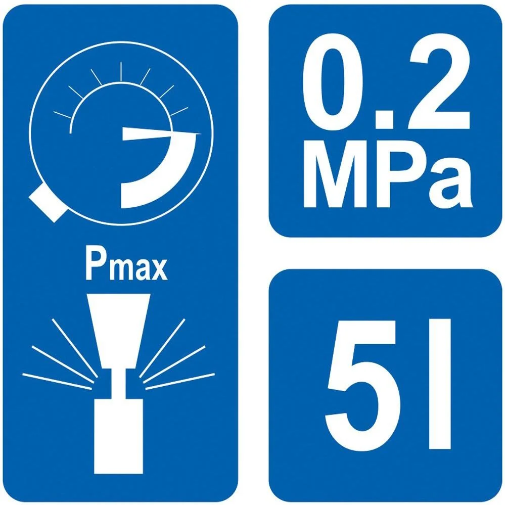 Drucksprüher - 5L - Sprühbereich von 3M - 7