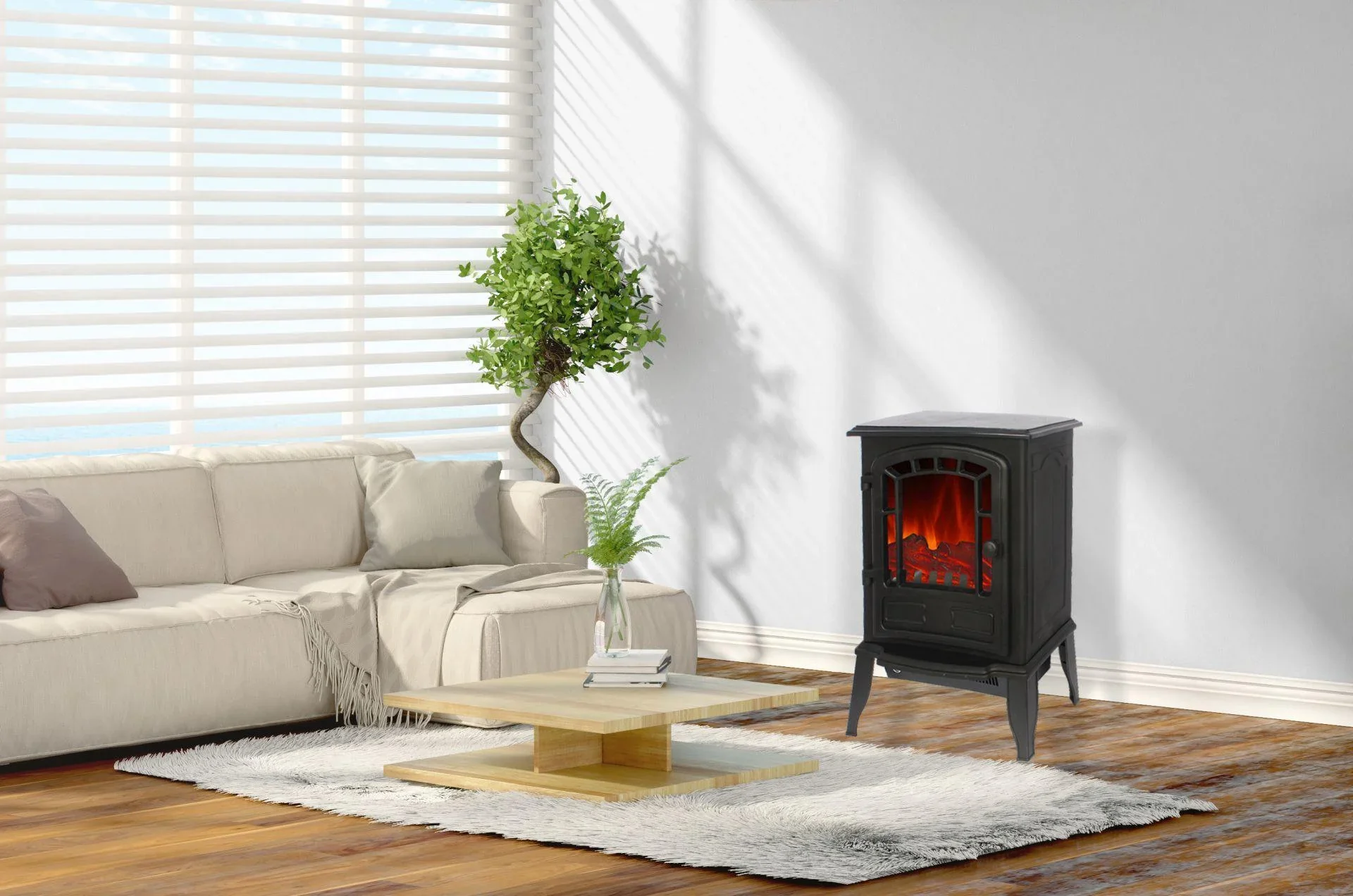 Elektrokamin "Como schwarz" - 0