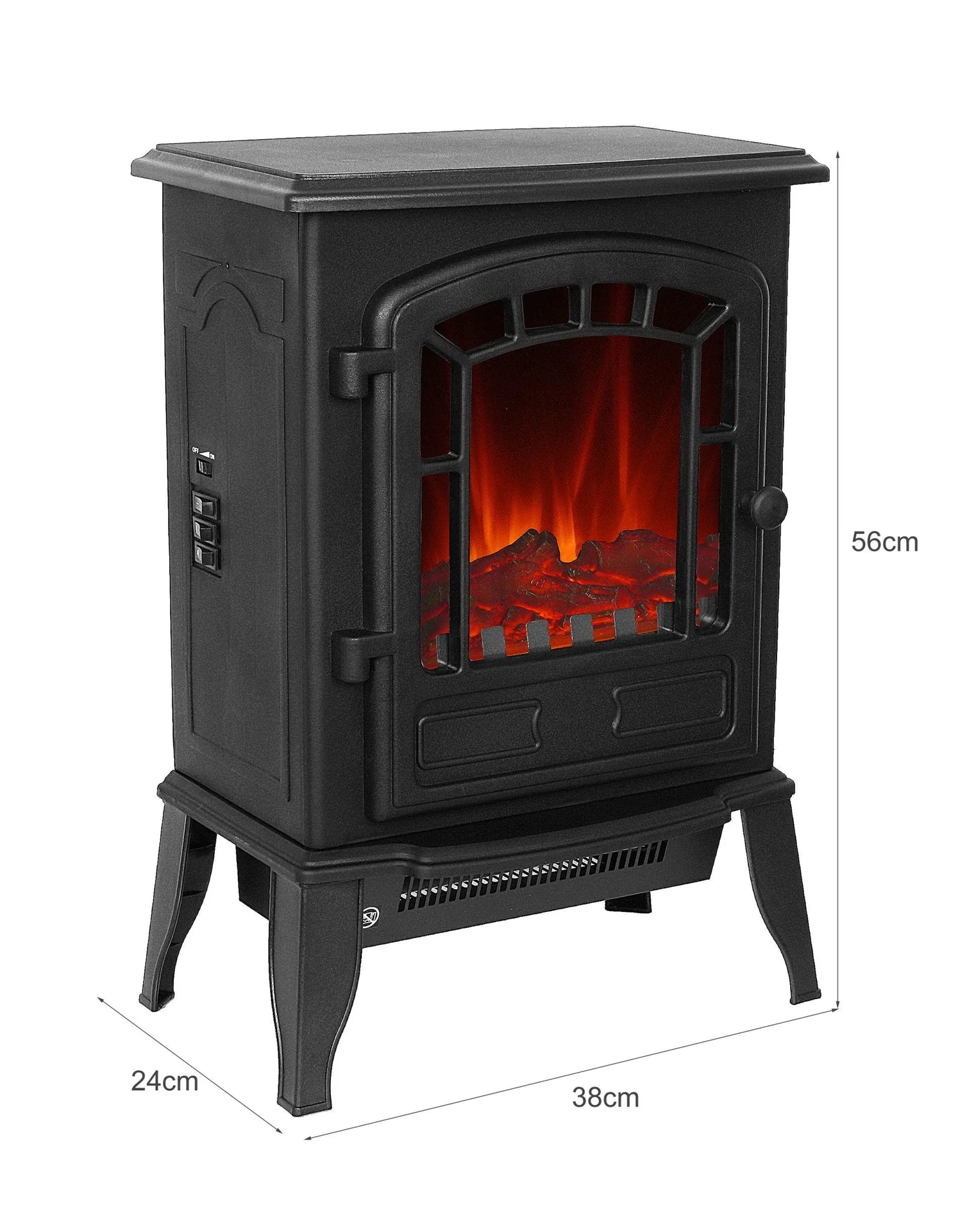Elektrokamin "Como schwarz" - 1