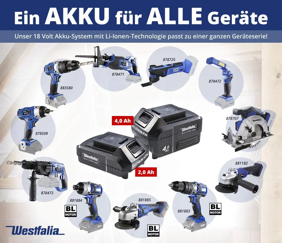 18V Winkelschleifer BL 125 mm - mit Akku und Ladegerät - - 7