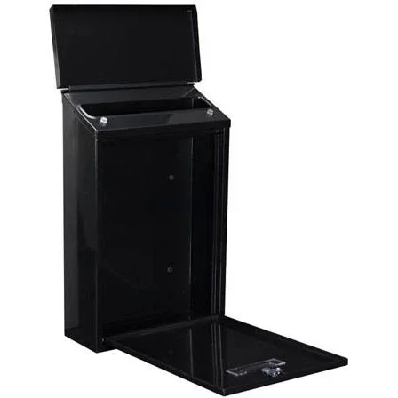 Briefkasten Rio Schwarz - 270x100-395 mm - 1