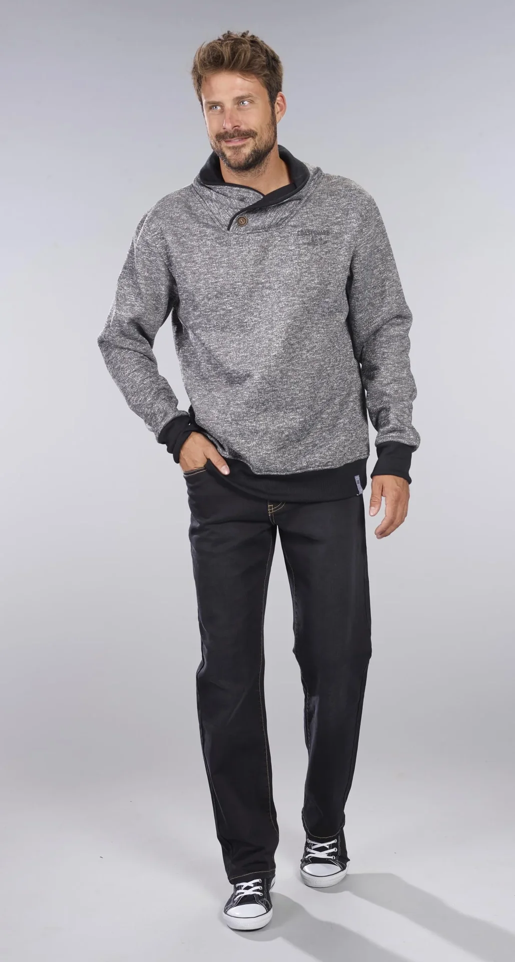 Joggpants aus Stretchdenim, Farbe schwarz, Gr. 60 - 2
