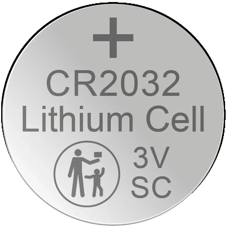 Lithium Knopfzelle CR2032, 3 Volt - 5 Stück - 0
