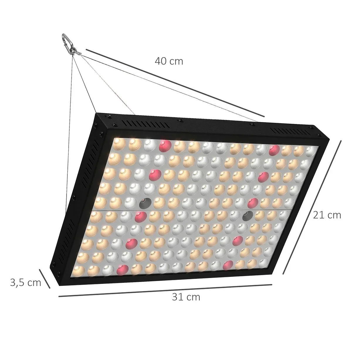 Pflanzenlampe LED dimmbar Grow Lampe Vollspektrum 100W Wachstumslampe mit 150pcs Leds für Blume Gemüse Zimmerpflanzen 31 - 1