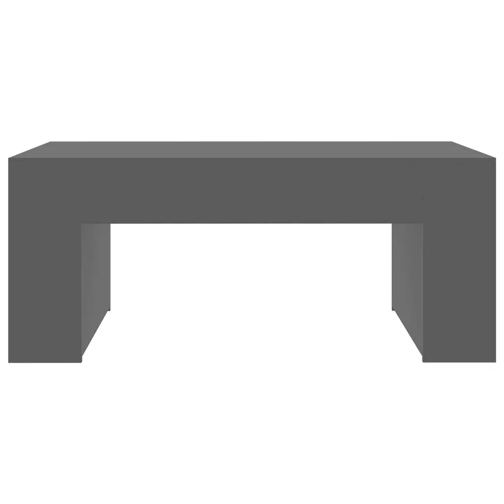 Couchtisch 100x60x42 cm schwarz Spanplatte - 2