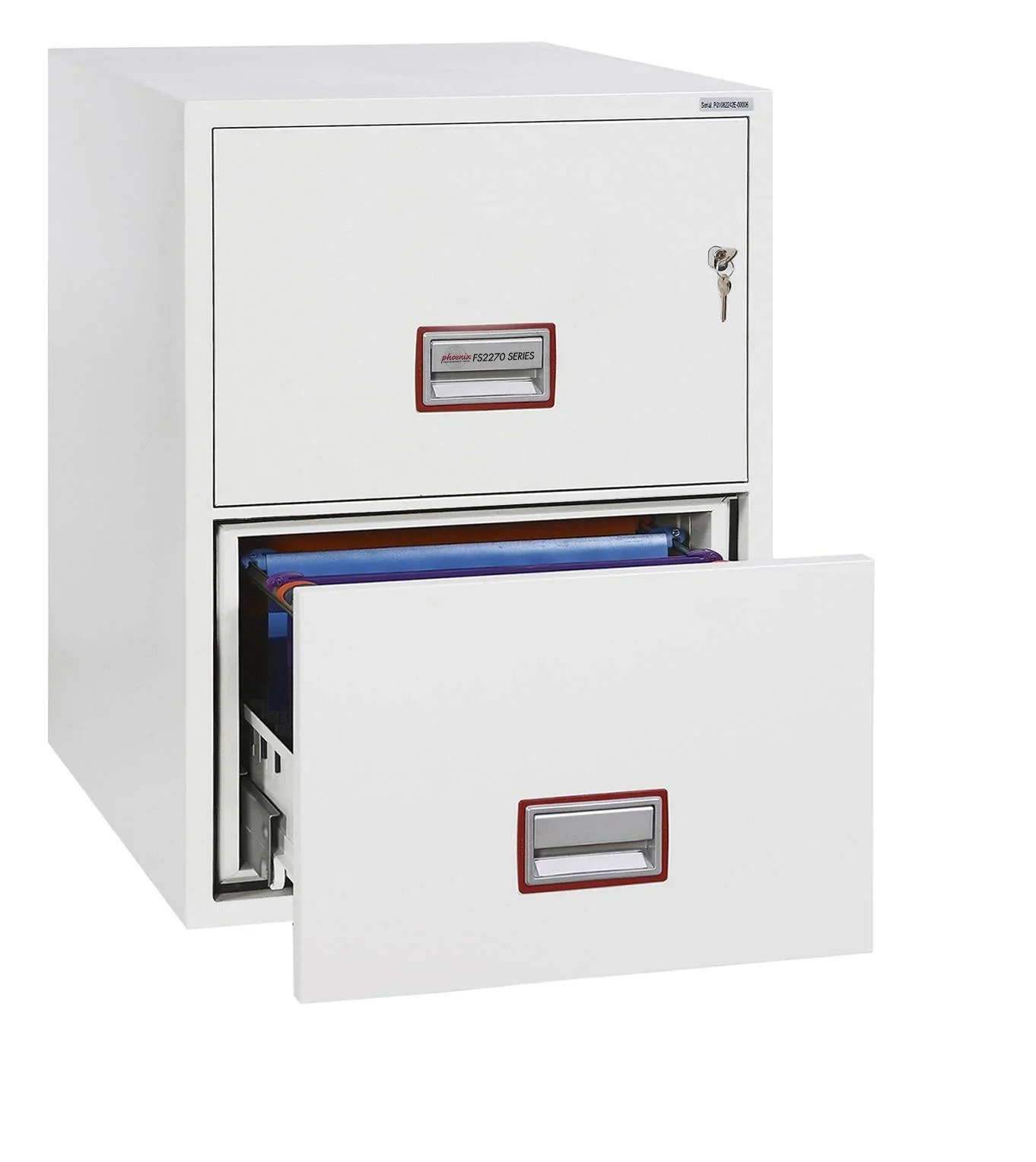 Aktenschrank World Class Vertical Fire File mit 2 Schubladen und Schlüsselschloss - 1
