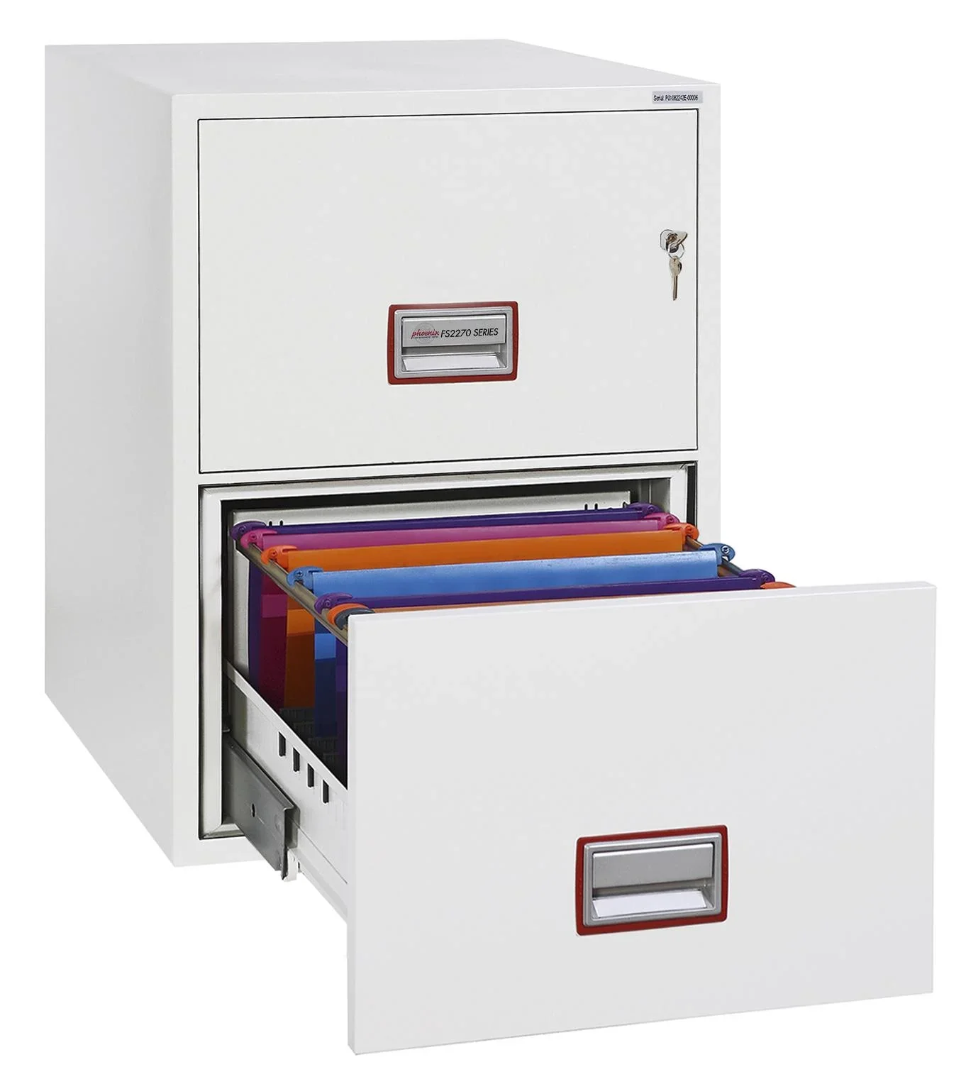 Aktenschrank World Class Vertical Fire File mit 2 Schubladen und Schlüsselschloss - 8