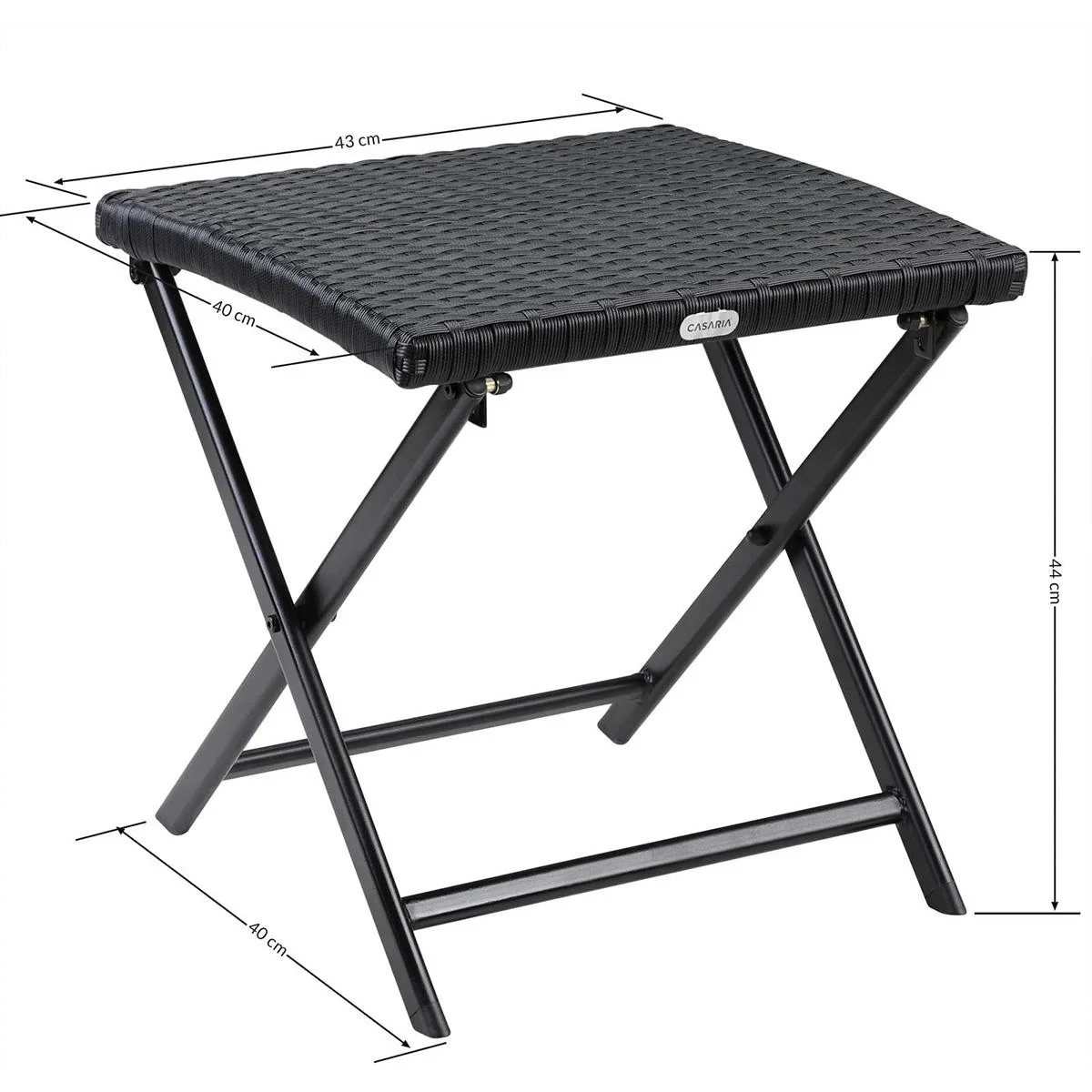 Klapphocker Rom 3in1 - Schwarz - 0