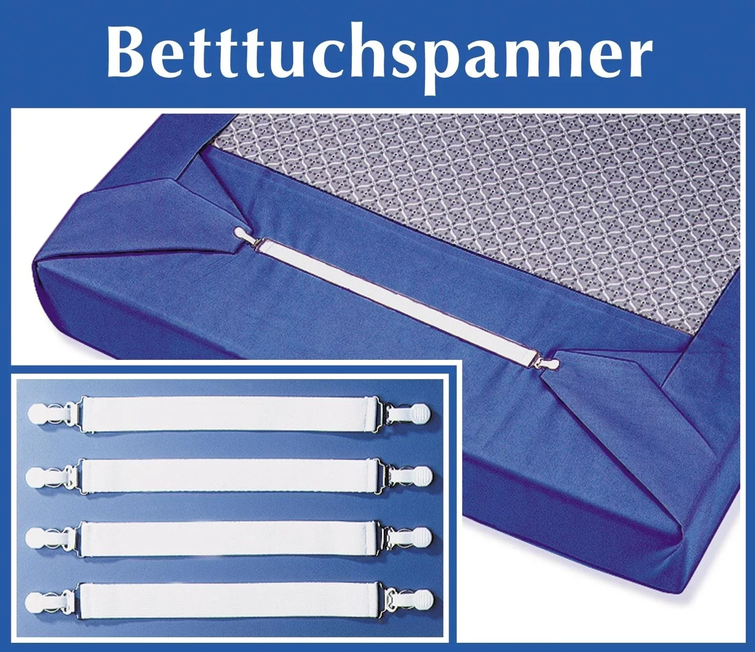 Betttuchspanner - 4 Stück - 2