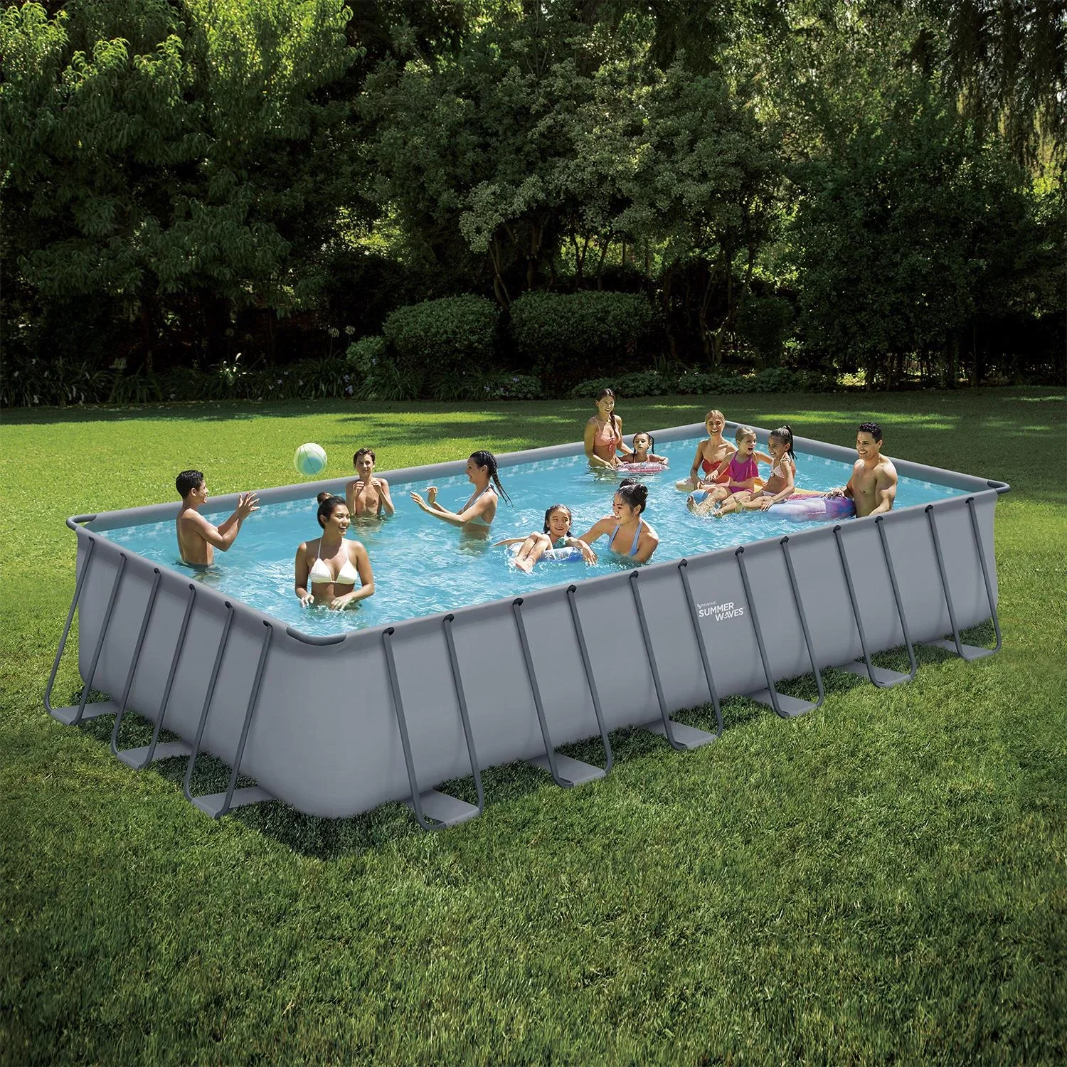 Elite Frame Pool 732 x 366 x 132 cm anthrazit - 2