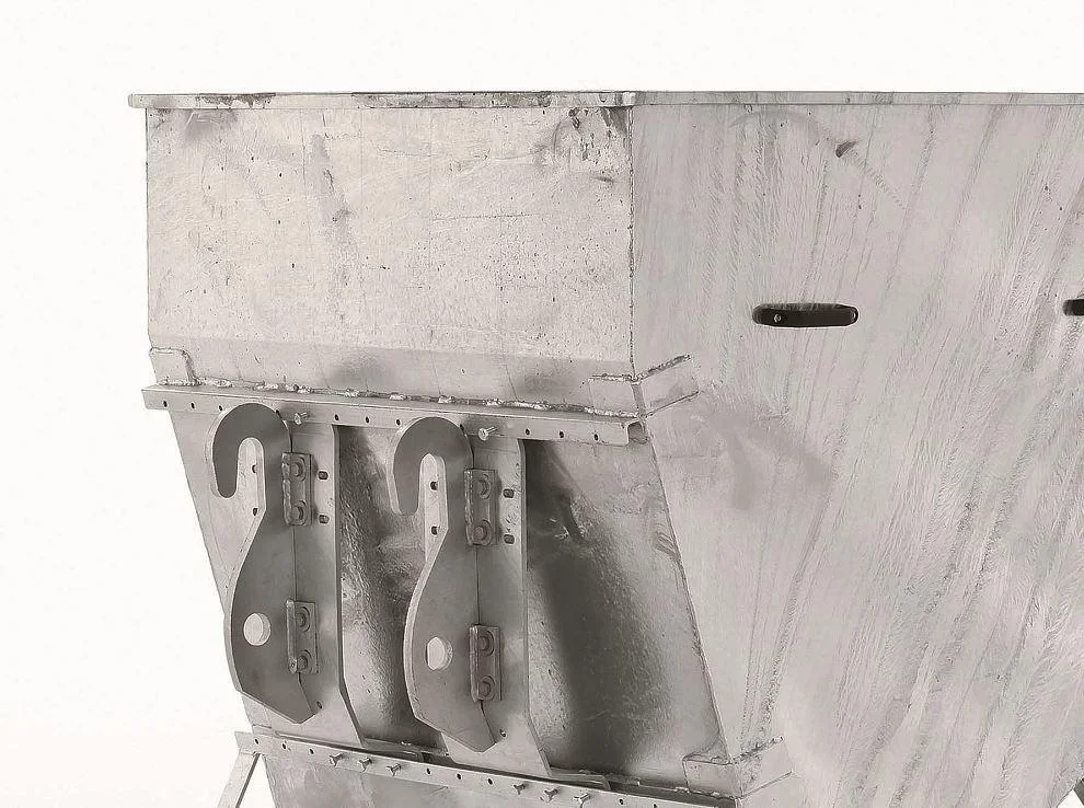 Großraumkuli für Hoflader, schmal B 130 x T 110 x H 150 cm - 1