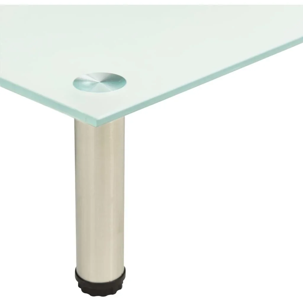 TV-Schrank 140x35x17 cm gehärtetes Glas matt - 2