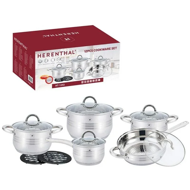 Herenthal - Komplettes 12-teiliges Kochgeschirr-Set - 1