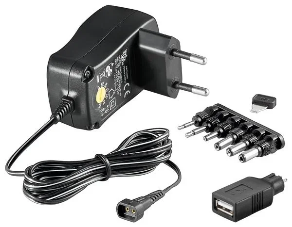 Schaltnetzteil 600mA / 3 bis 12 Volt wählbar, stabilisiert - 0