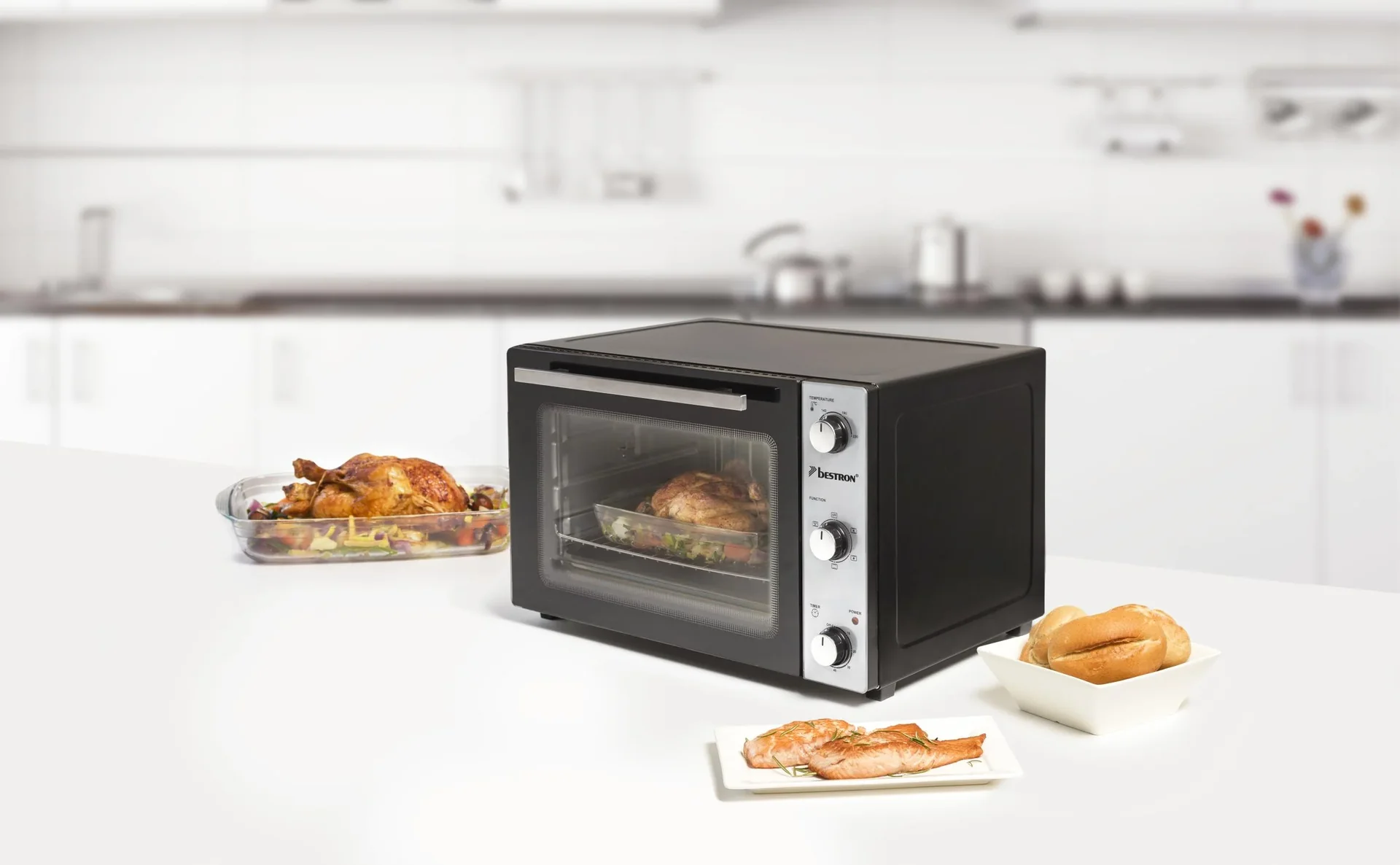 Grill-Backofen mit Drehspieß, Umluftfunktion, 31 Liter, 1500 Watt - 0
