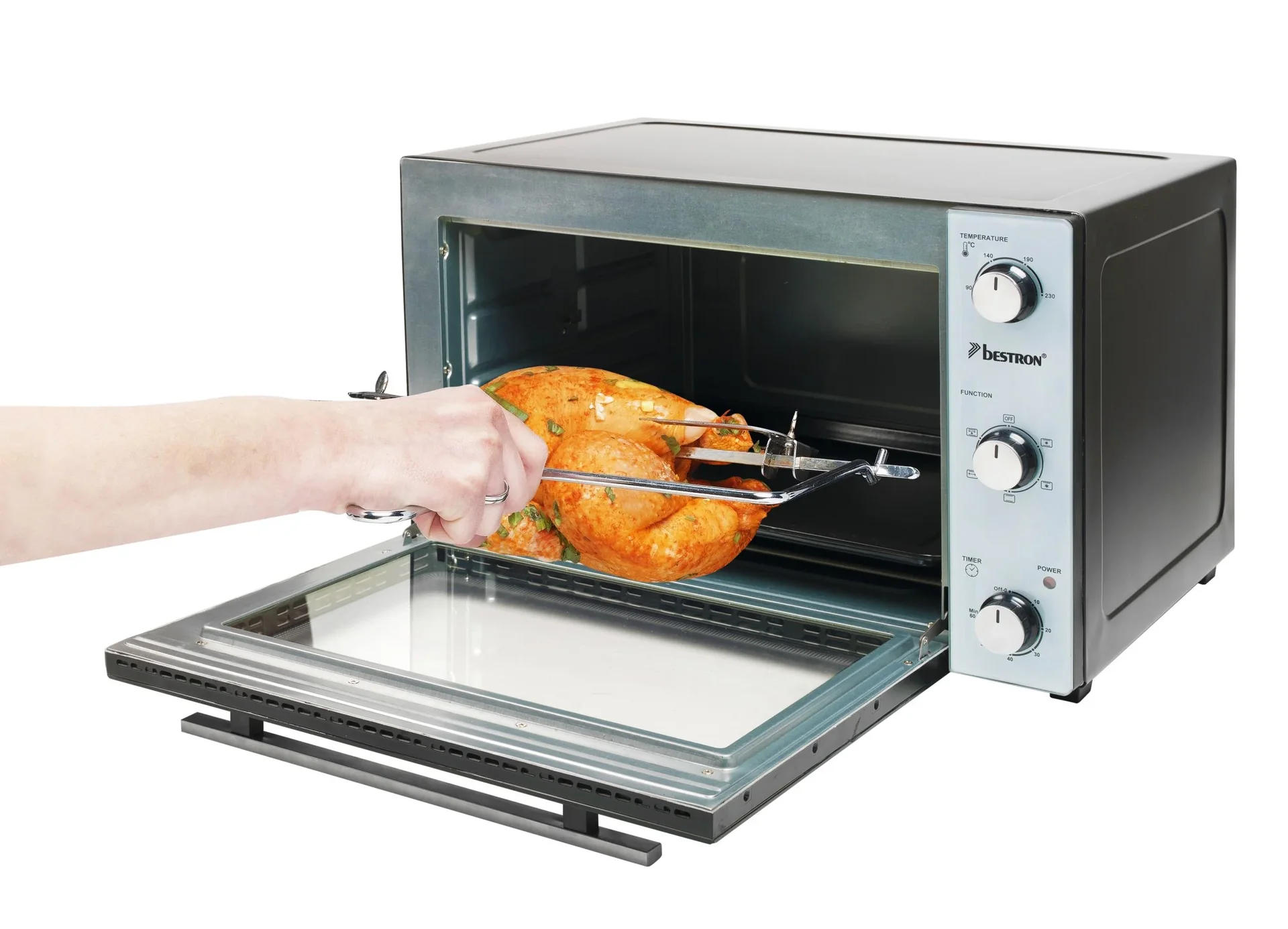Grill-Backofen mit Drehspieß, Umluftfunktion, 31 Liter, 1500 Watt - 2