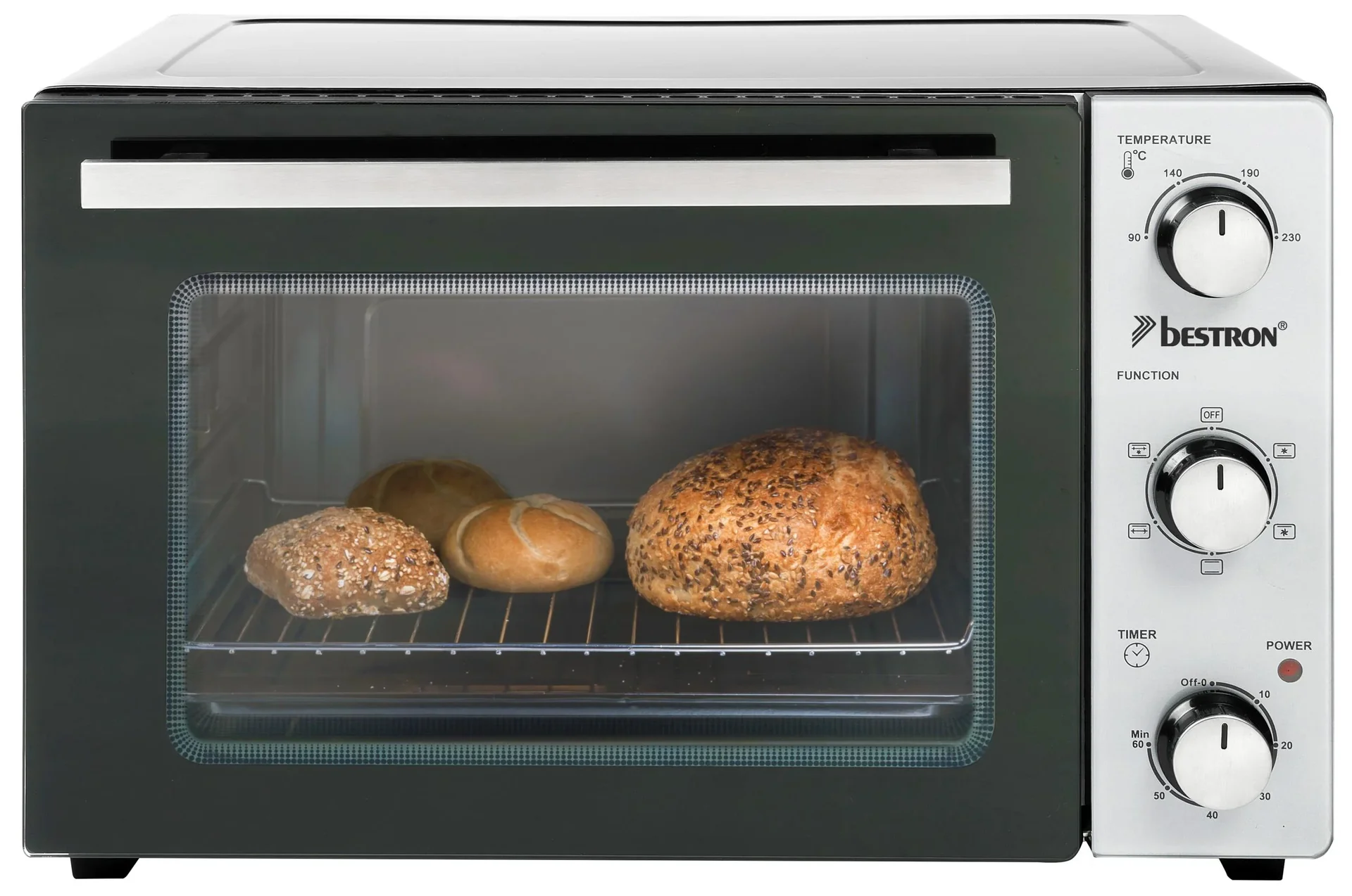 Grill-Backofen mit Drehspieß, Umluftfunktion, 31 Liter, 1500 Watt - 3
