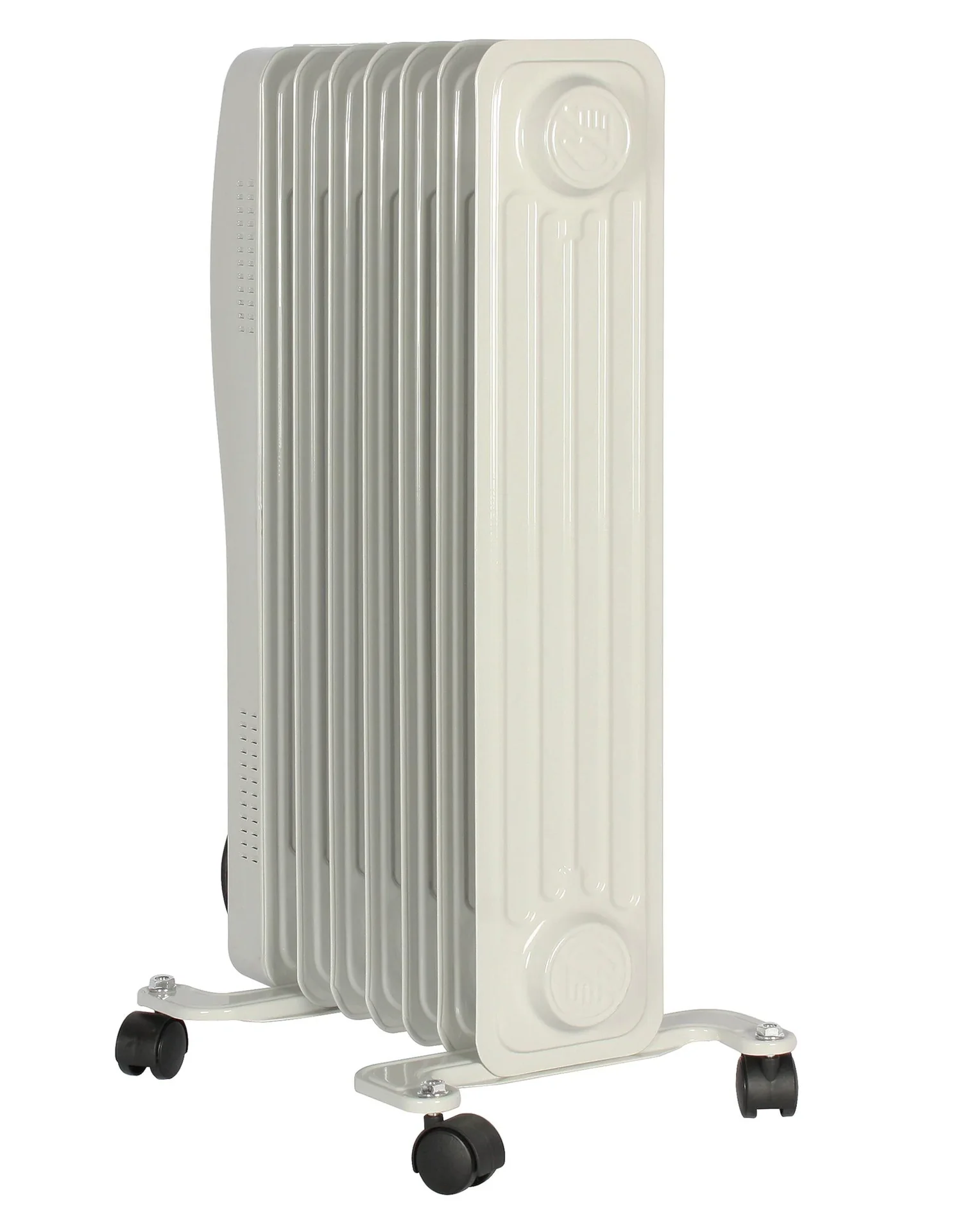 Mobiler Ölradiator, weiß, 7 Rippen - 7