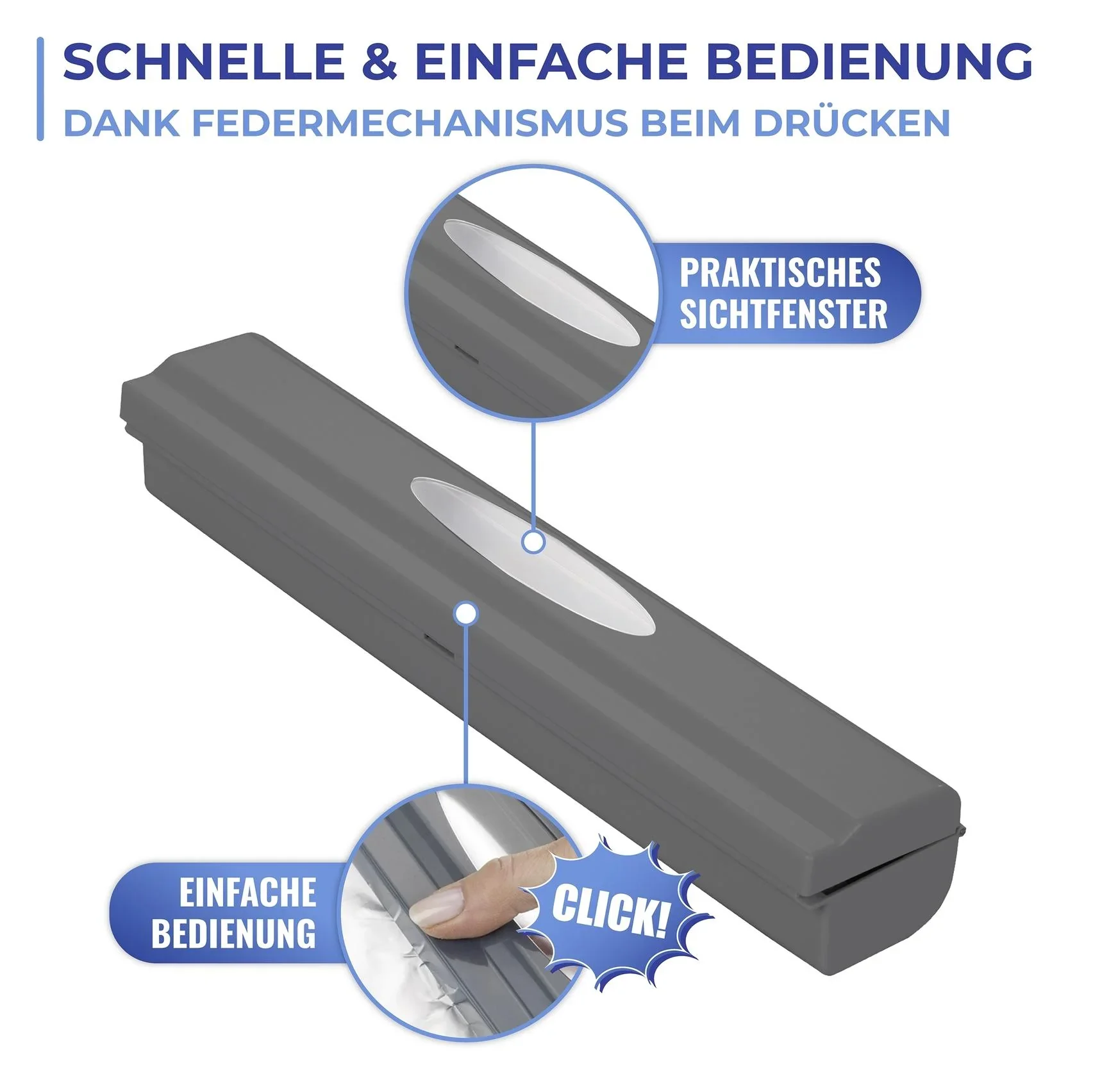 Folienspender "Perfect Cutter", Anthrazit - 3