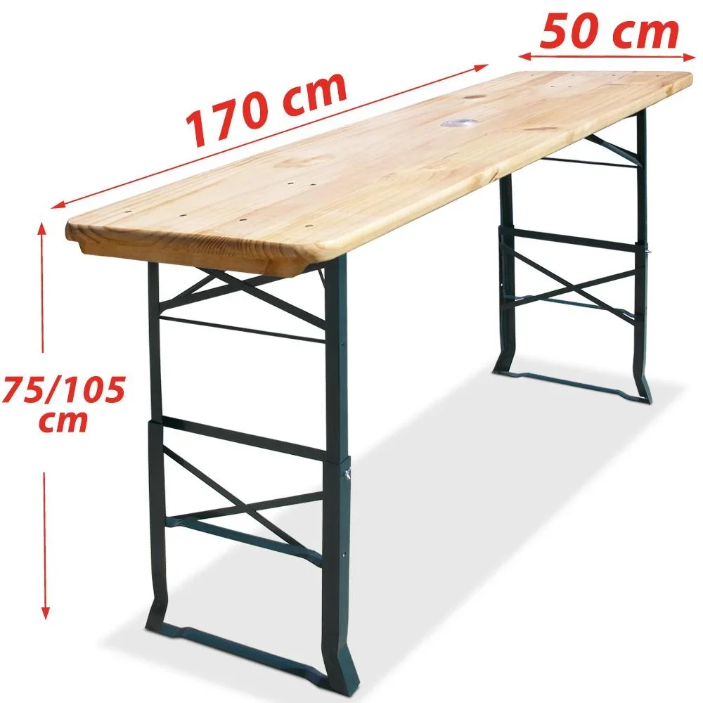 Biertisch 5,6x1,6x2,5 höhenverstellbar - 3