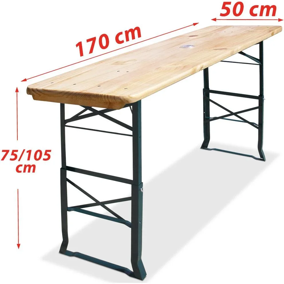 Biertisch 5,6x1,6x2,5 höhenverstellbar - 4
