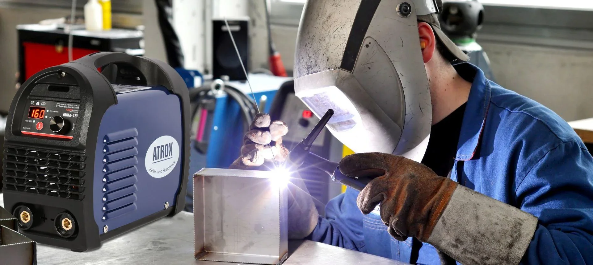 Elektroden Schweißgerät inklusive 4-teiligem Zubehörset - 2