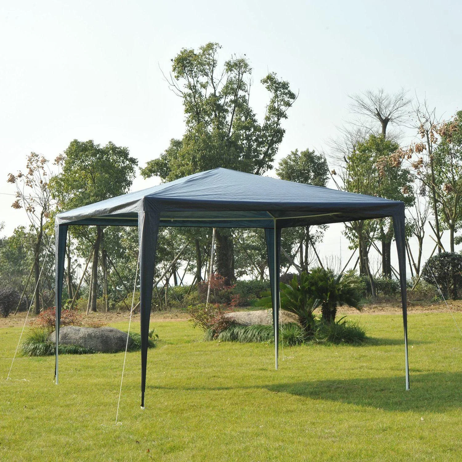 Pavillon Partyzelt 3x3m blau - 3