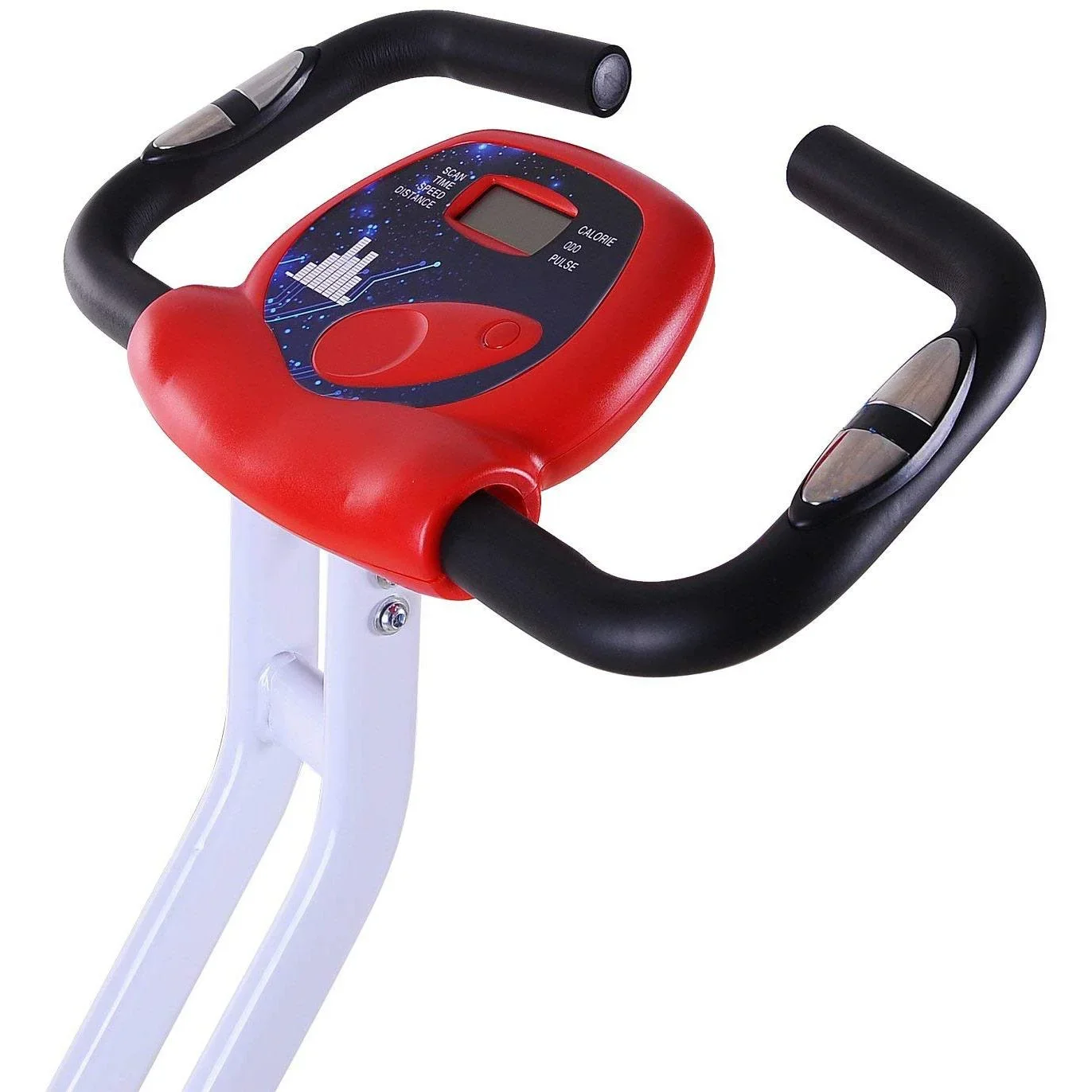 Heimtrainer Ergometer Fitnessfahrrad klappbar Stahl - 0