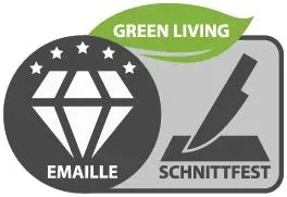 Backform Wolkensonne Emaille, 30 x 35 x 4 cm mit Rezepten - 1