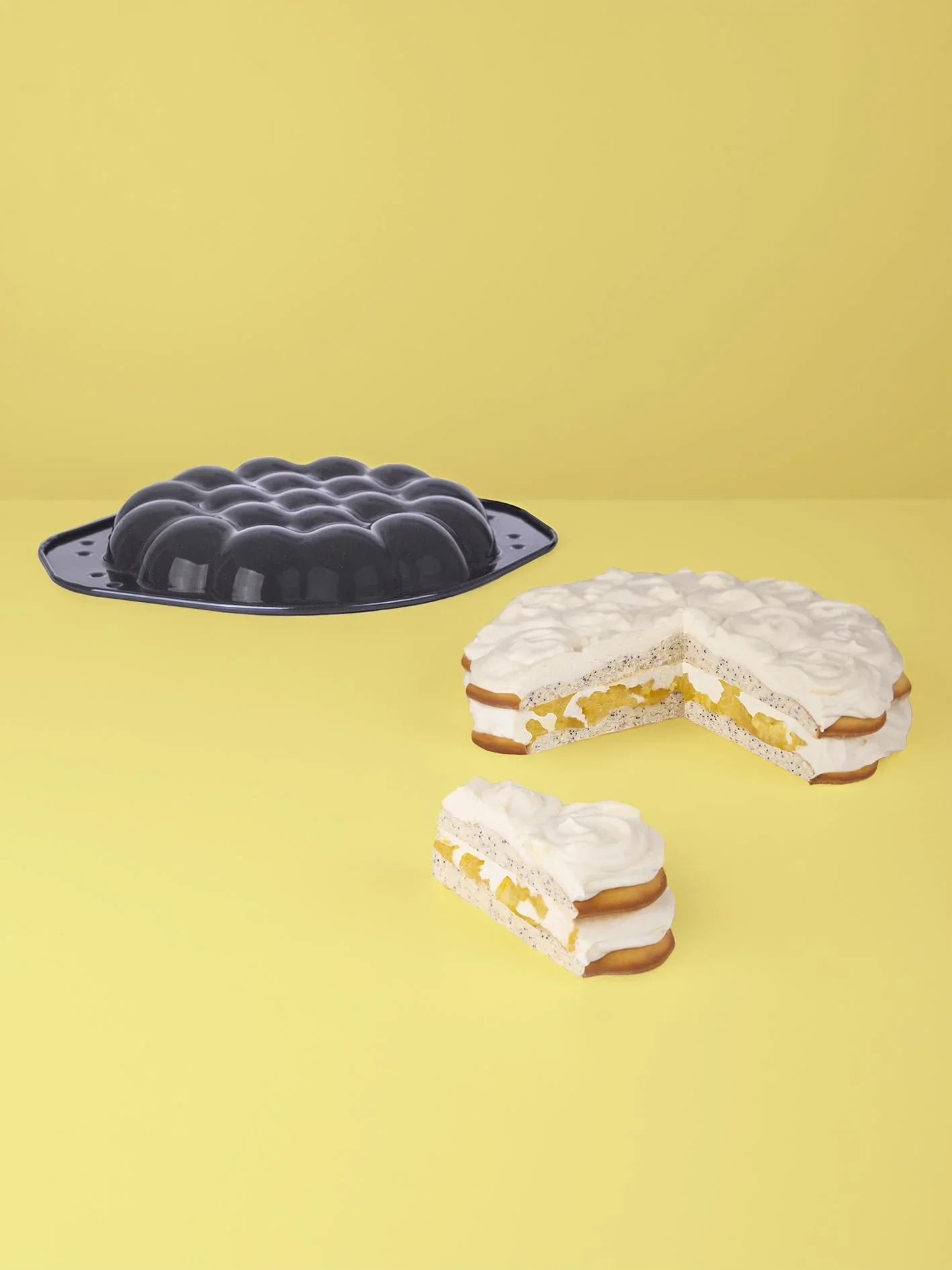 Backform Wolkensonne Emaille, 30 x 35 x 4 cm mit Rezepten - 2