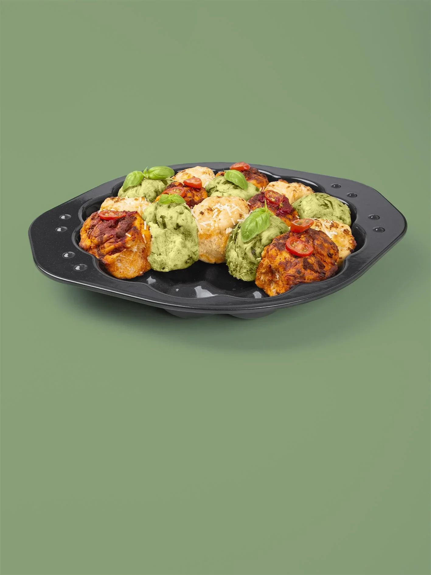 Backform Wolkensonne Emaille, 30 x 35 x 4 cm mit Rezepten - 8