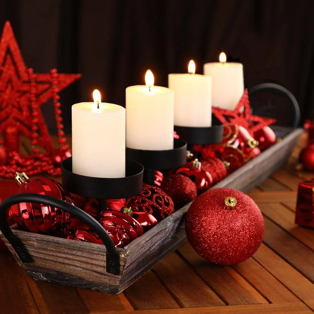 Kugeln - Christbaumschmuck - Rot 77 Stück - 3