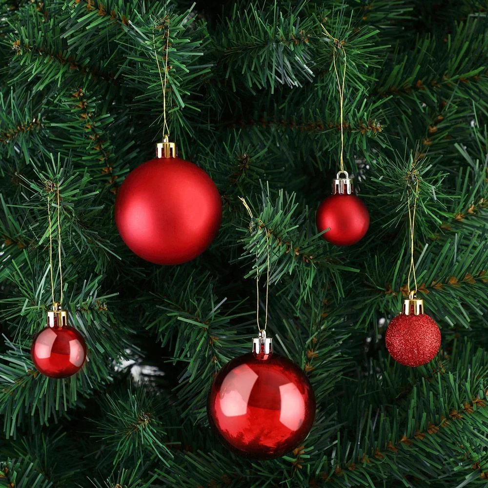 Kugeln - Christbaumschmuck - Rot 77 Stück - 5