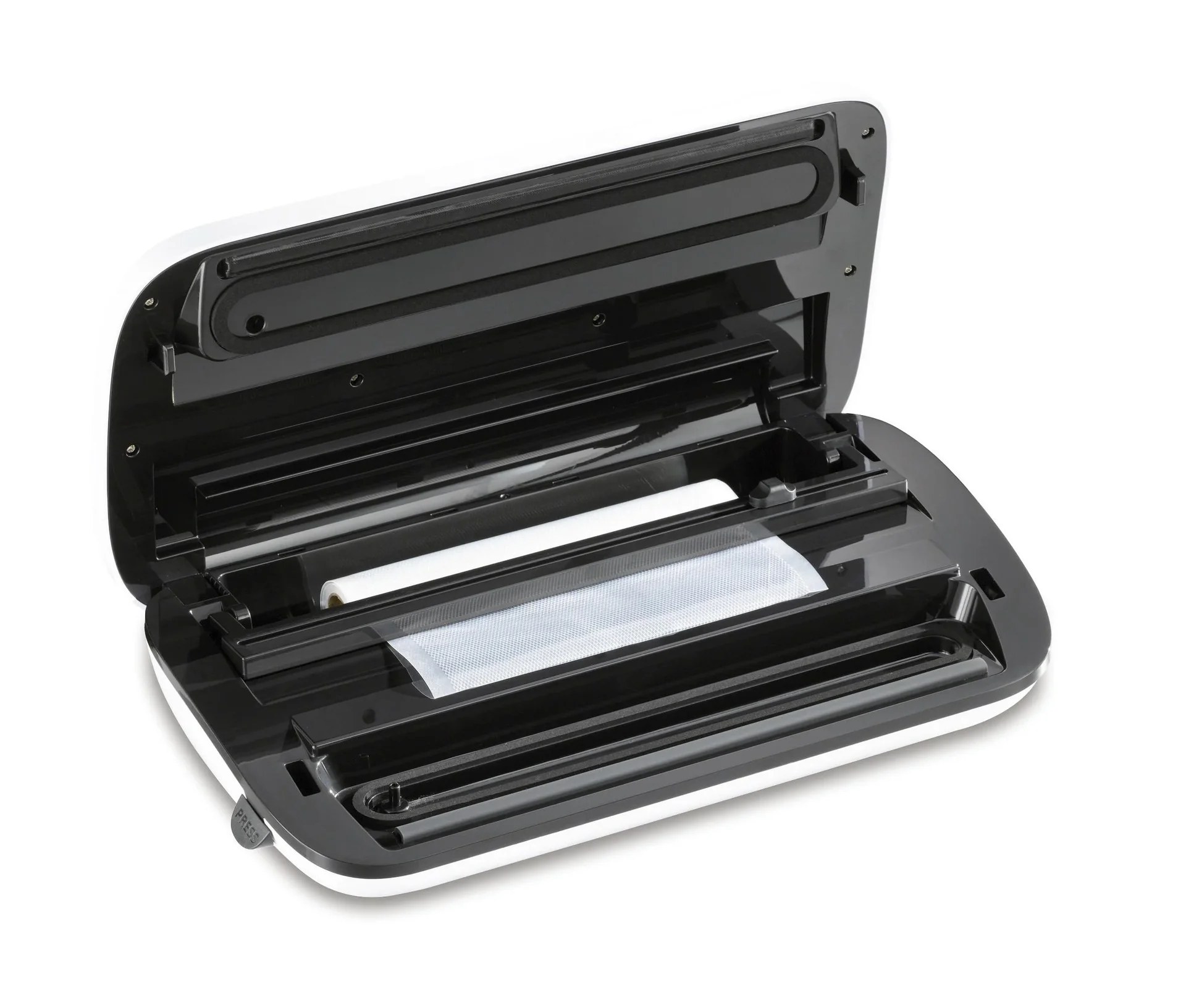 Vakuumierer FreshVAC VF500 Edelstahl, 120 Watt - Mit Folienschneider und Rollenfach! - 0