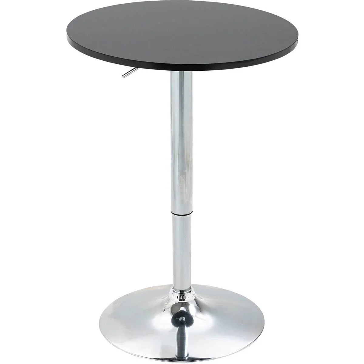 Bar-Beistelltisch - Verstellbar - Schwarz - Ø61 x 70-90 cm - 3