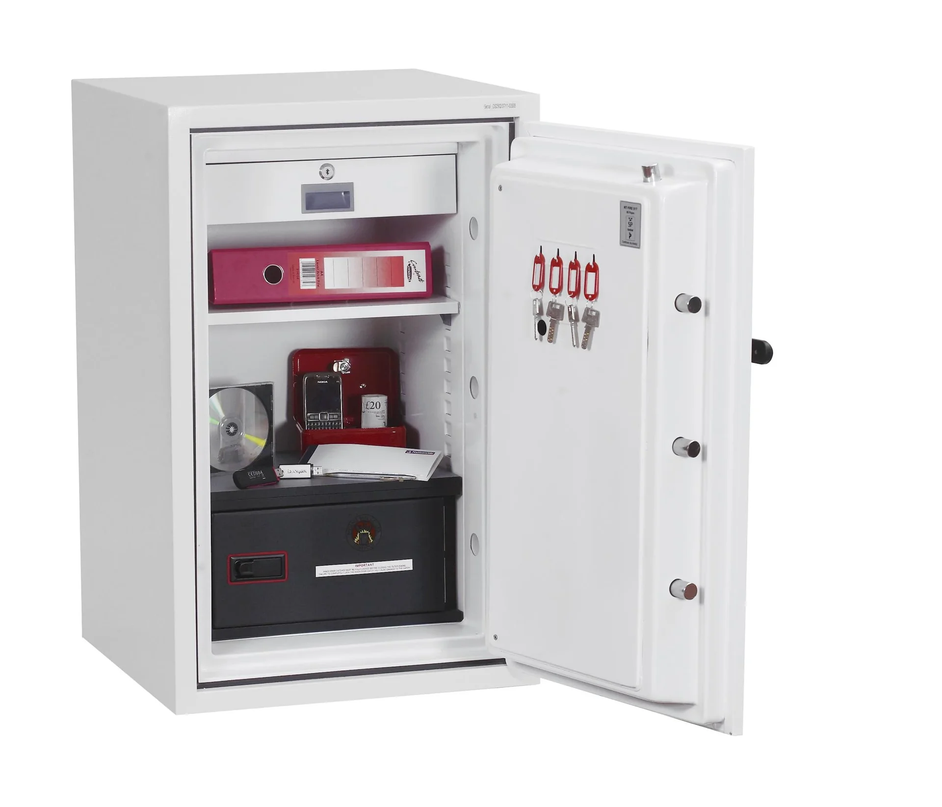 Datenschutztresor Datacombi Größe 2 mit Schlüsselschloss - 8