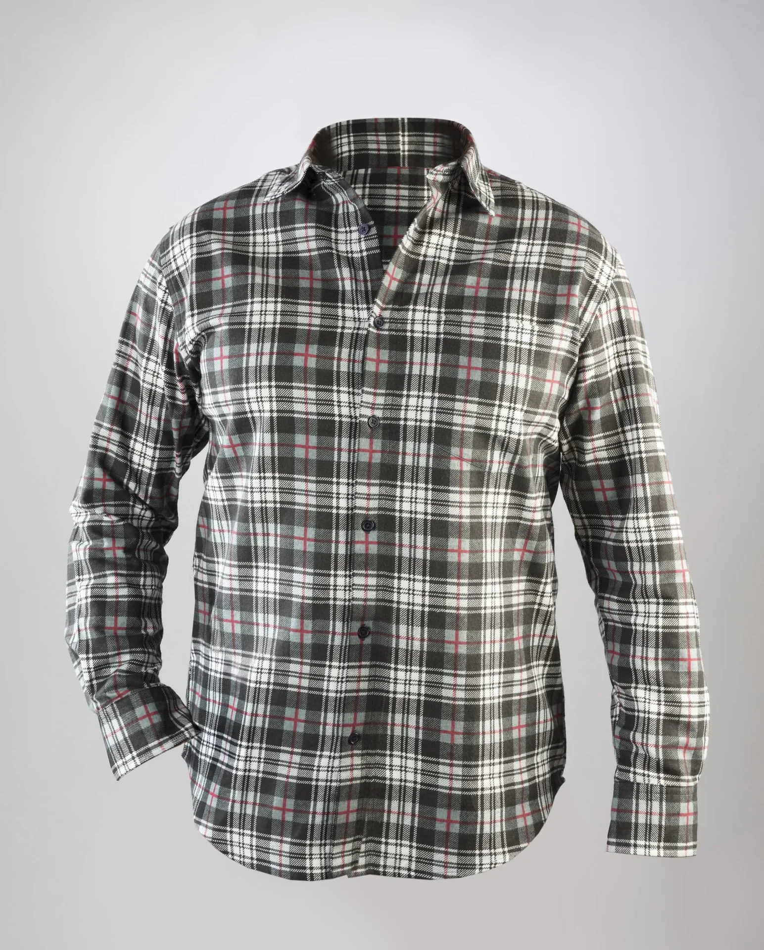 Flanellhemd kariert, Länge 85cm, Gr. 39/40, farblich sortiert - 7