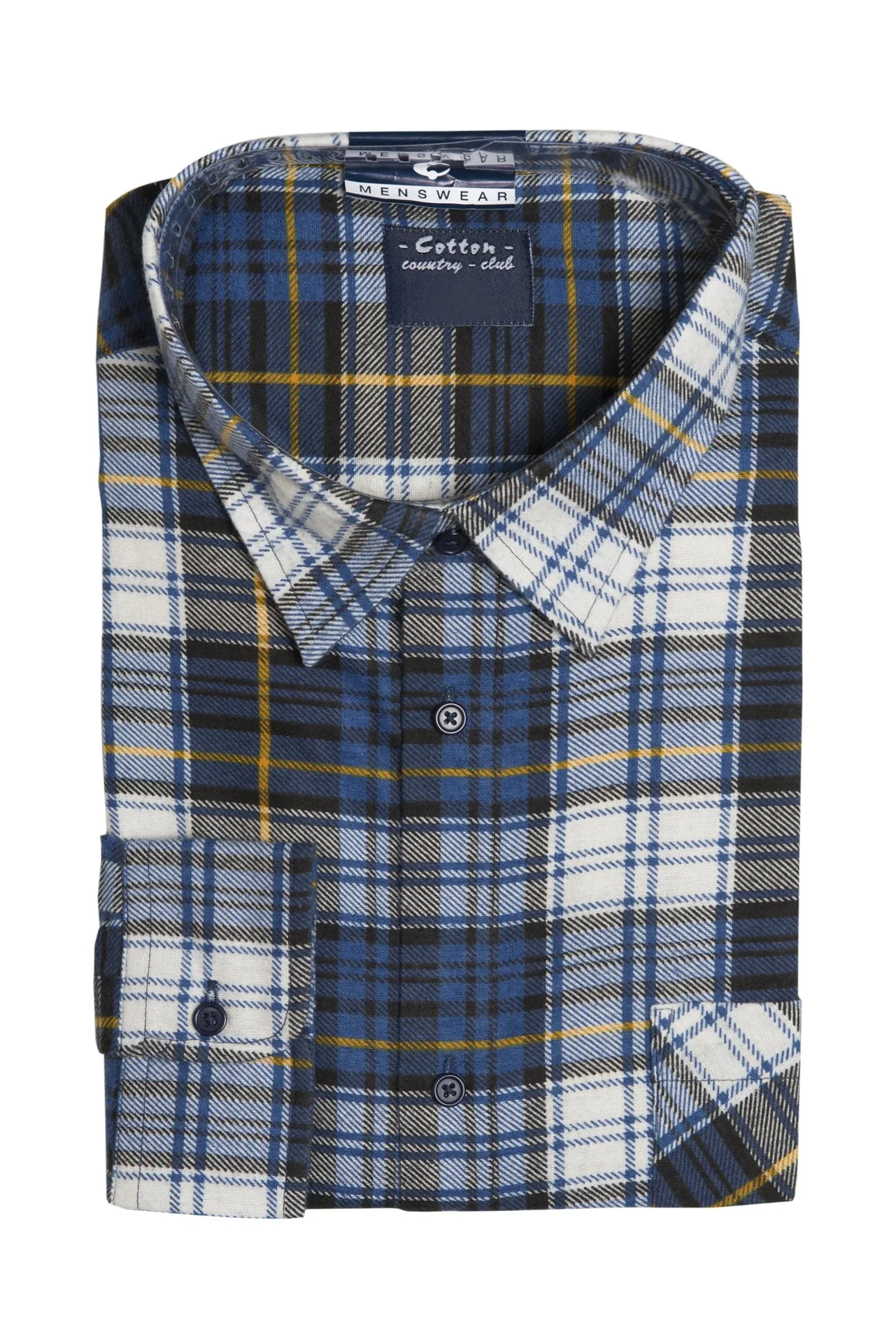 Flanellhemd kariert, Länge 85cm, Gr. 39/40, farblich sortiert - 9