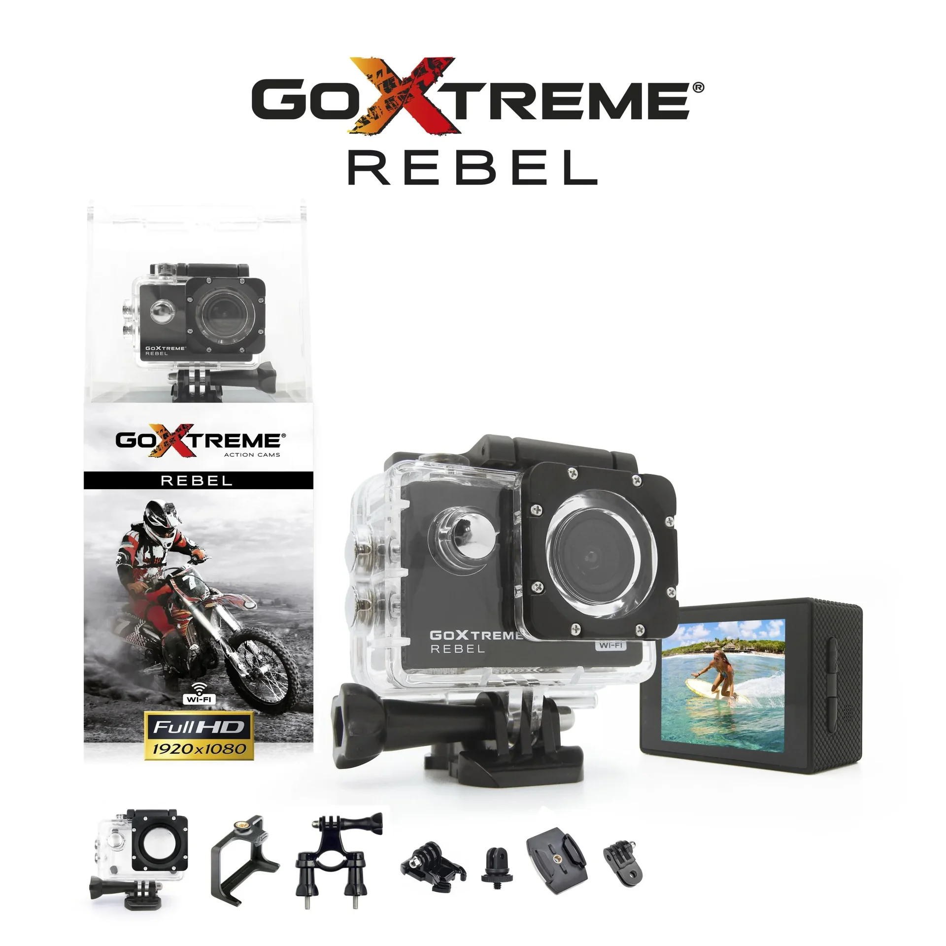 Actioncam Rebel, 140° Weitwinkel, Wasserfest bis zu 30m, 1MP Sensor - 8