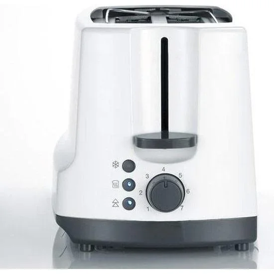 Toaster Langschlitz - geeignet für 4 Scheiben Brot - 1400 Watt - Silber - 2