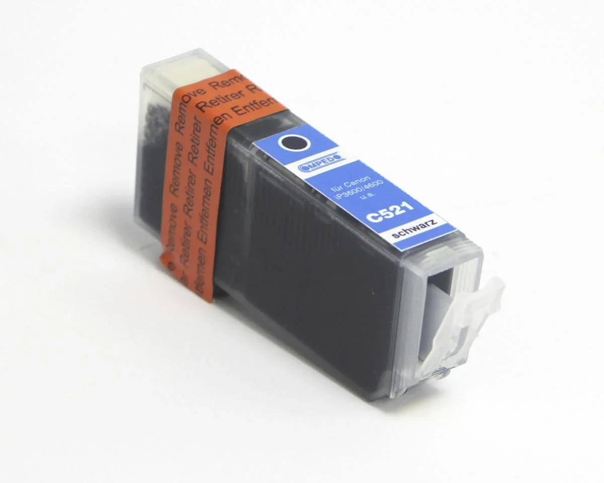 Druckerpatrone für CANON CLI-521K01 schwarz chip - 1