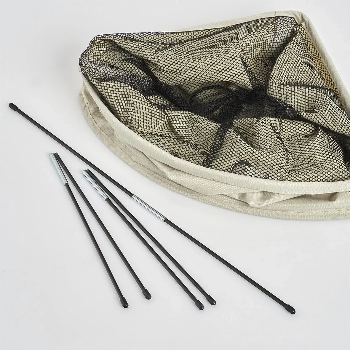 Eck-Wäschesammler "Wash me", Polyester, beige - 2