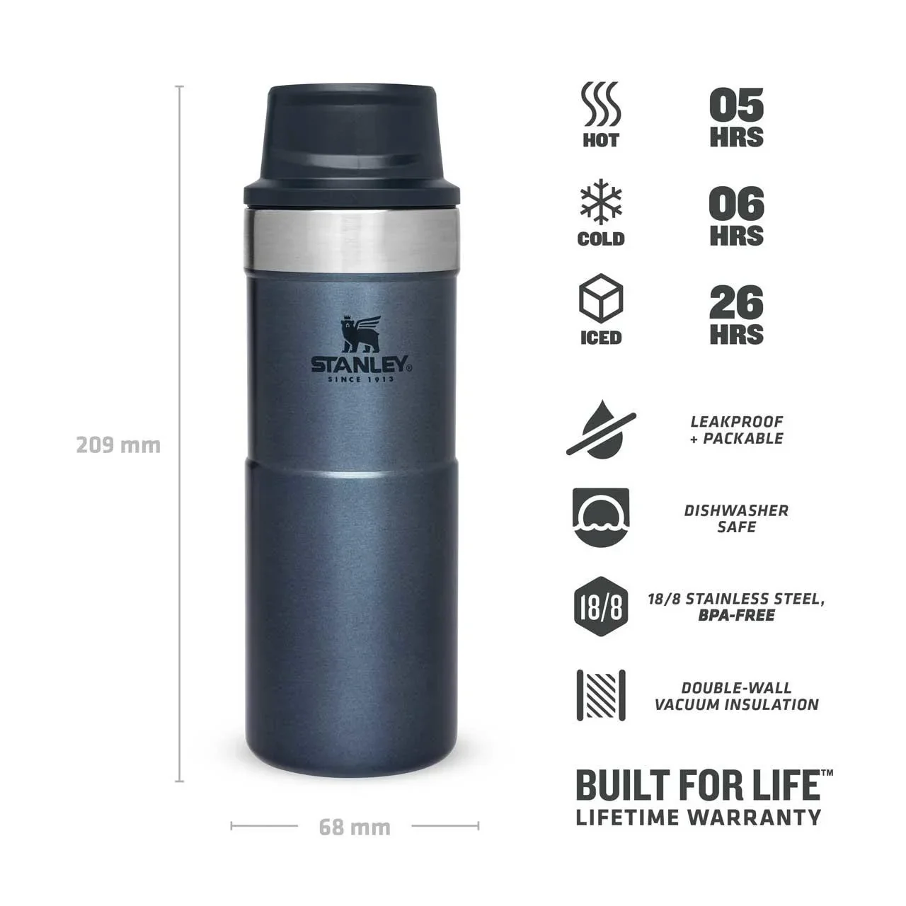 Trigger-Action Travel Mug 0,35 l, Nightfall, Vakuumisolierung, Einhandbedienung - 1