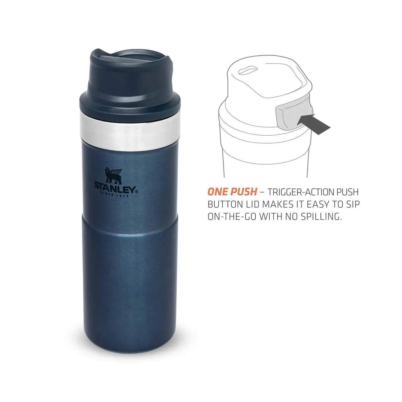 Trigger-Action Travel Mug 0,35 l, Nightfall, Vakuumisolierung, Einhandbedienung - 2