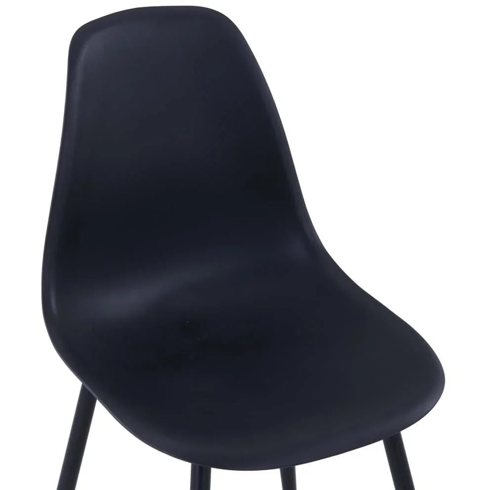 Esstischstühle 4 Stück PP schwarz - 4
