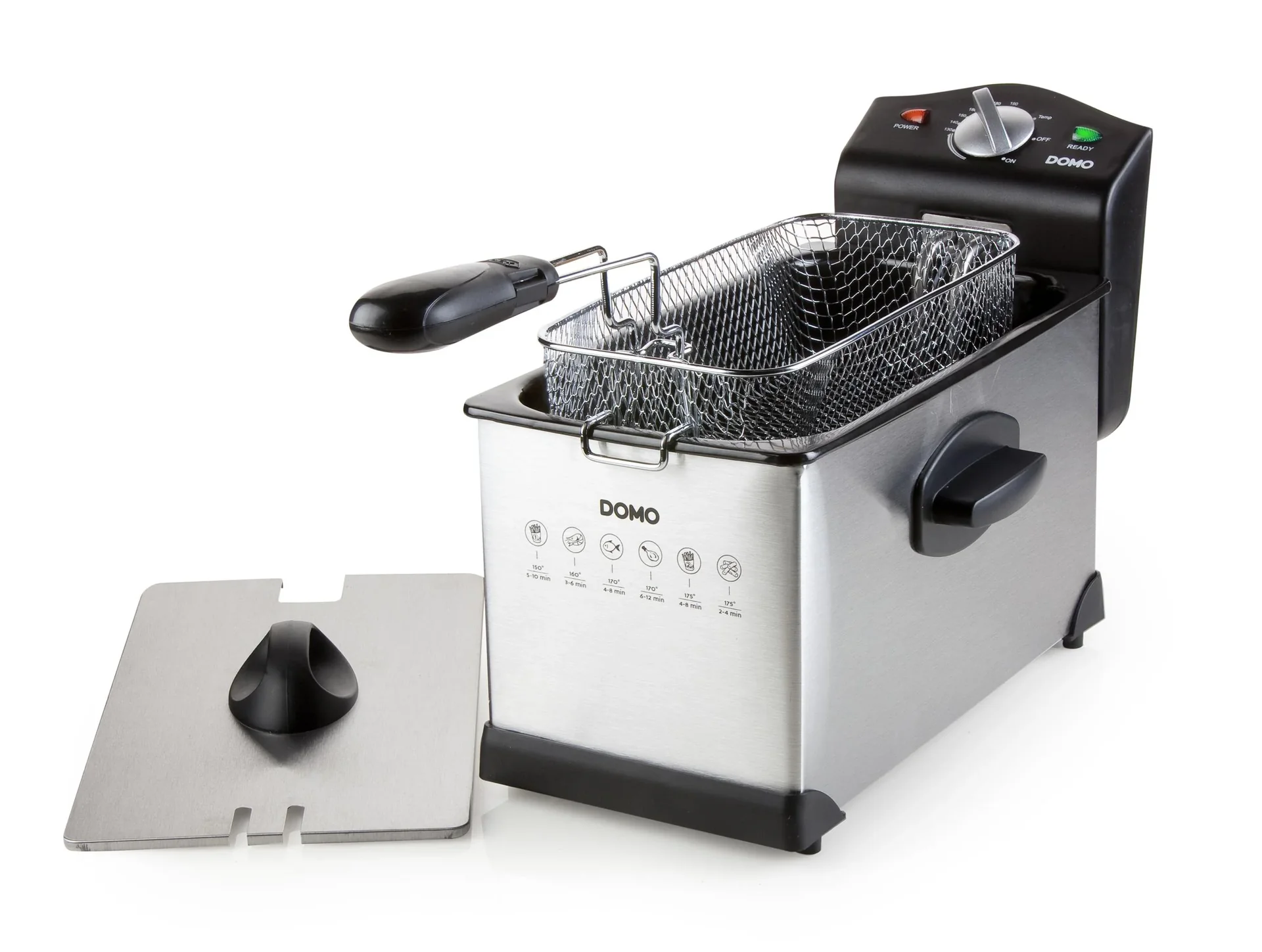 Fritteuse "Cool Zone", Edelstahl, Silberfarben/ Schwarz, 3 Liter, 2000 Watt - 2
