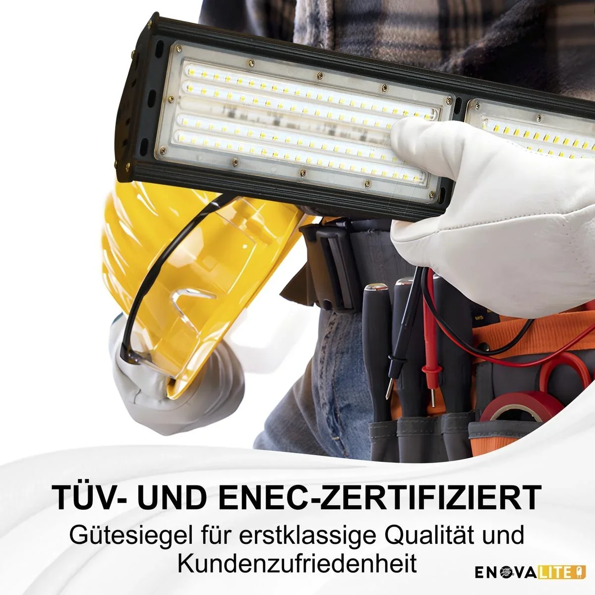 LED-HighBay in linearer Form bietet 100 W, 12000 lm, 5000 K (neutralweiß), IP65 & ENEC-Zertifizierung - 7