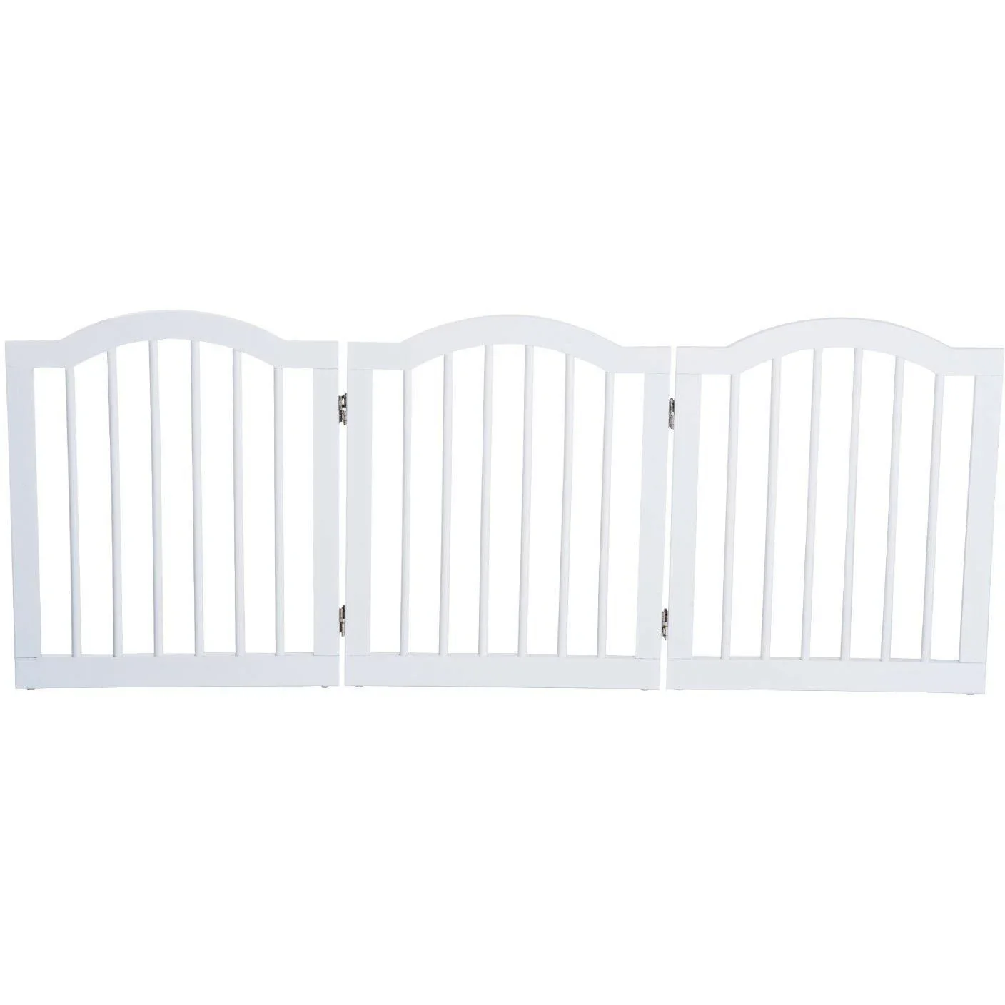 Absperrgitter Hundegitter 154,5cm faltbar Weiß - 1