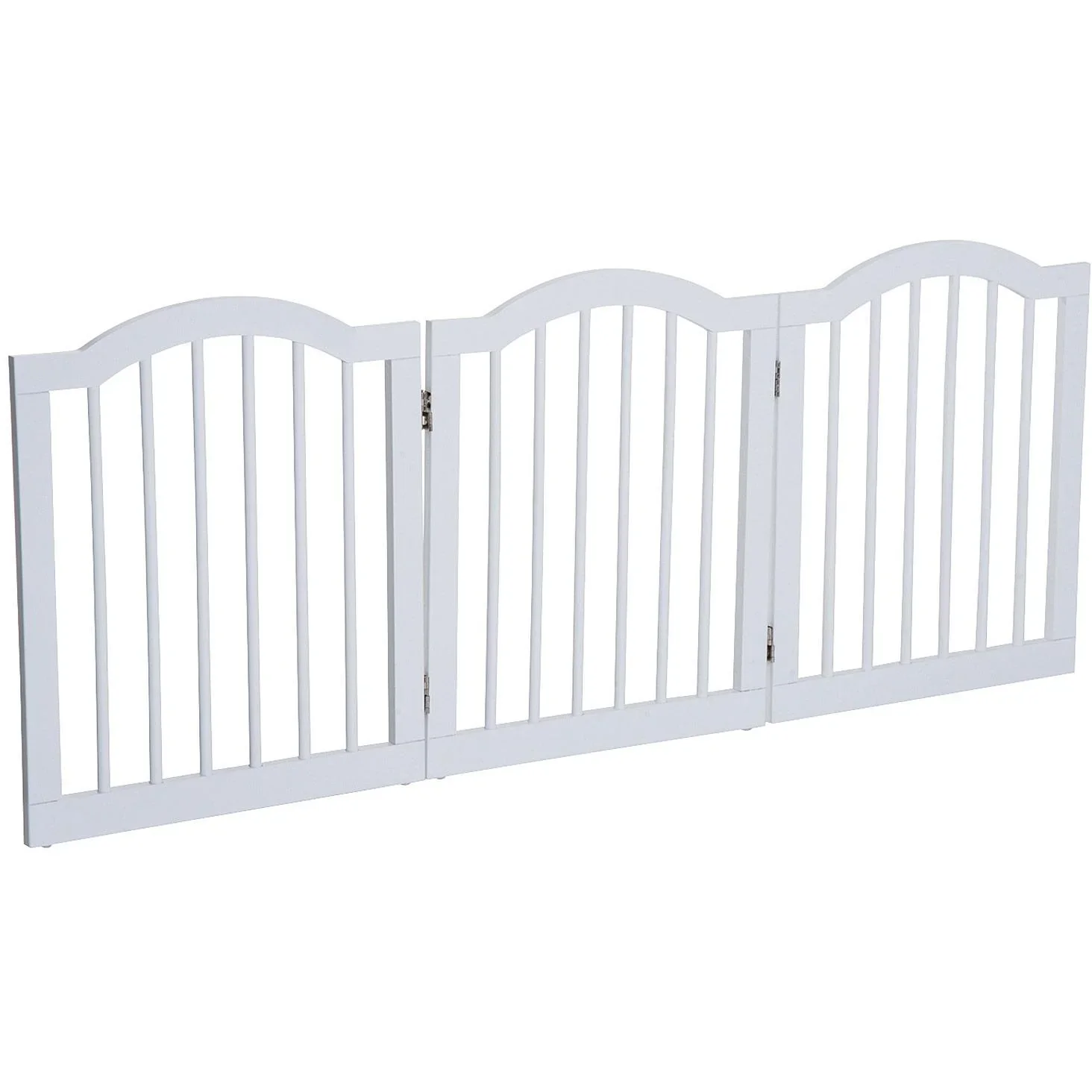 Absperrgitter Hundegitter 154,5cm faltbar Weiß - 4