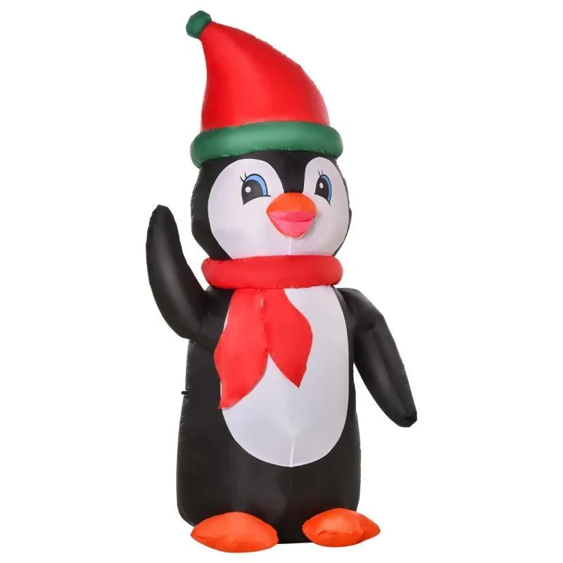 Aufblasbarer Weihnachts-Pinguin 1,6 m Weihnachtsdekoration - 0